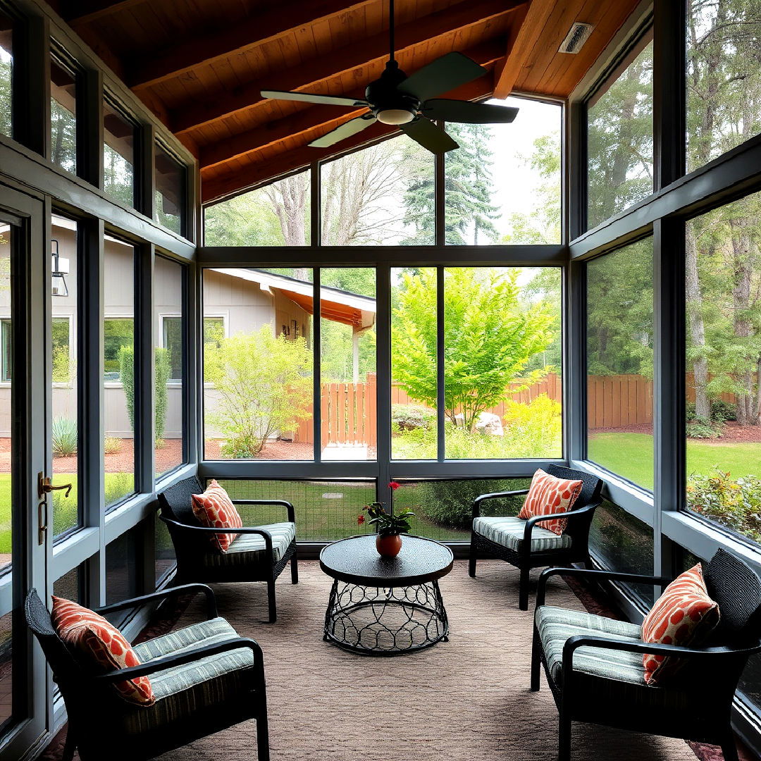 stylish screened in porch