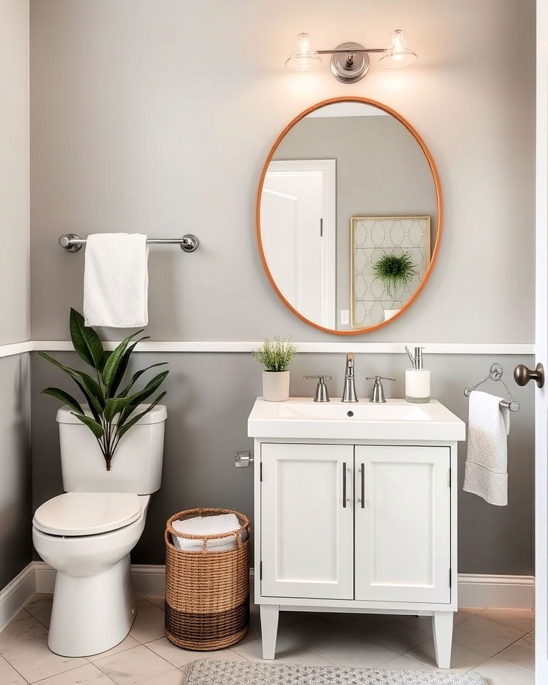 stylish wastebasket for functionality in bathroom