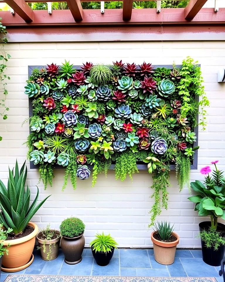 succulent wall display