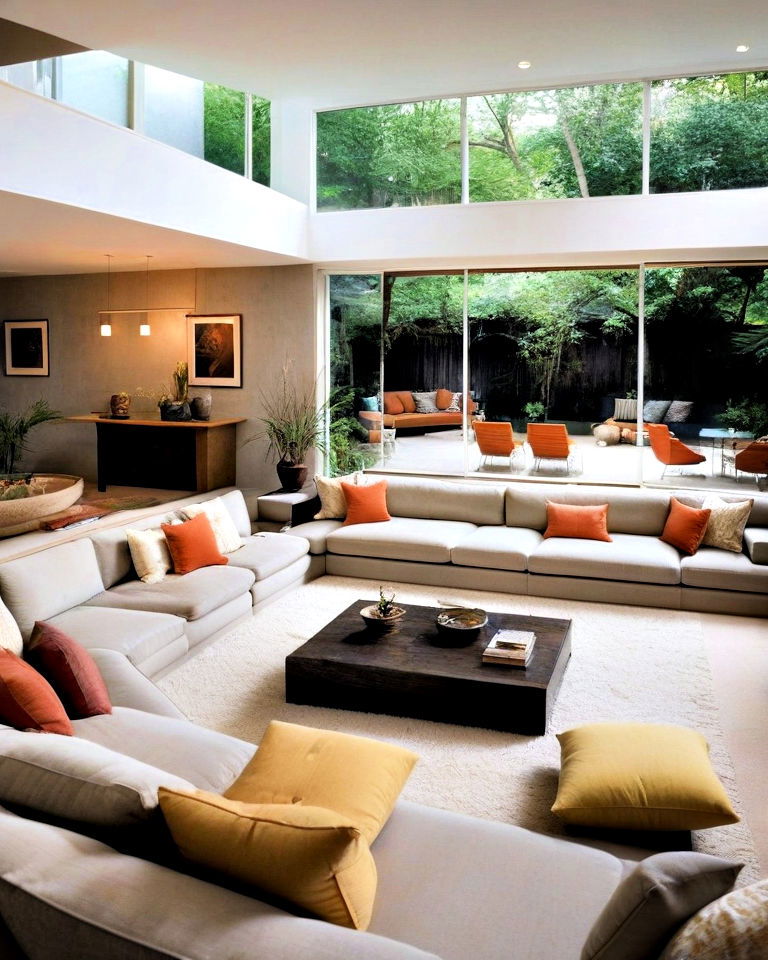 sunken living rooms