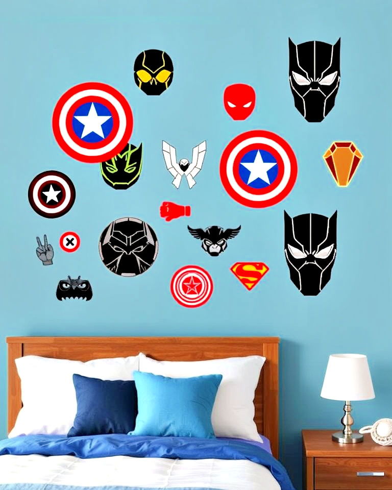 superhero inspired wall decals