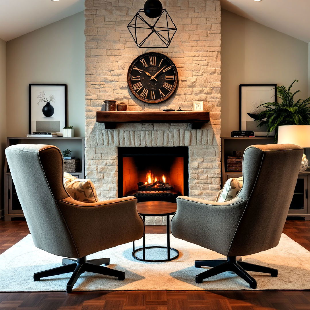 swivel chairs to add versatile touch