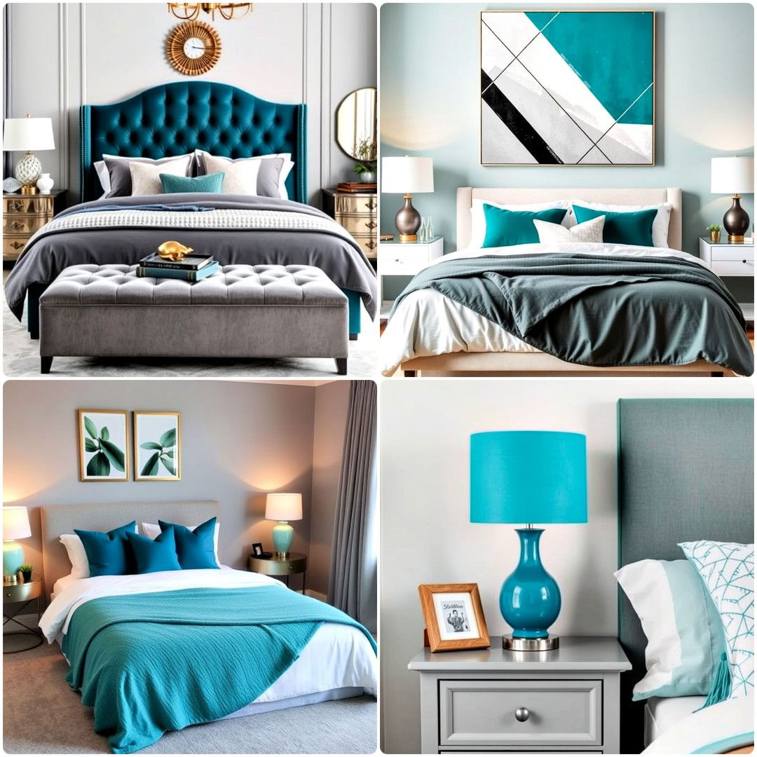 15 Teal and Grey Bedroom Ideas for Modern Spaces