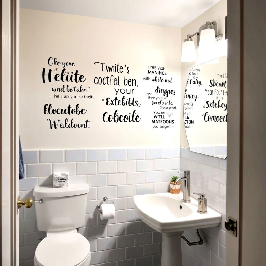 teen bathroom wall decals or stickers