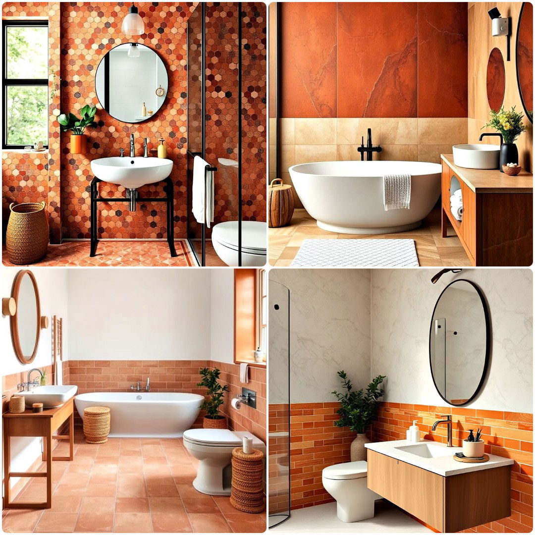 20 Terracotta Bathroom Ideas for Warm, Earthy Decor