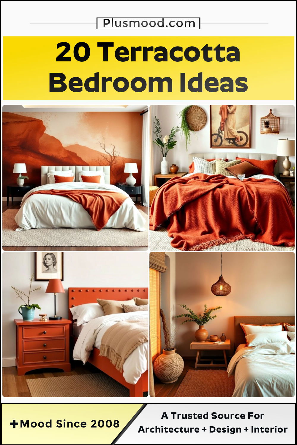 terracotta bedroom ideas and inspiration