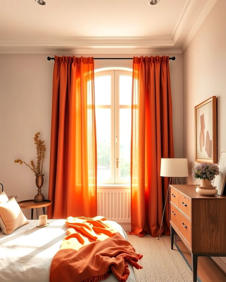 terracotta curtains