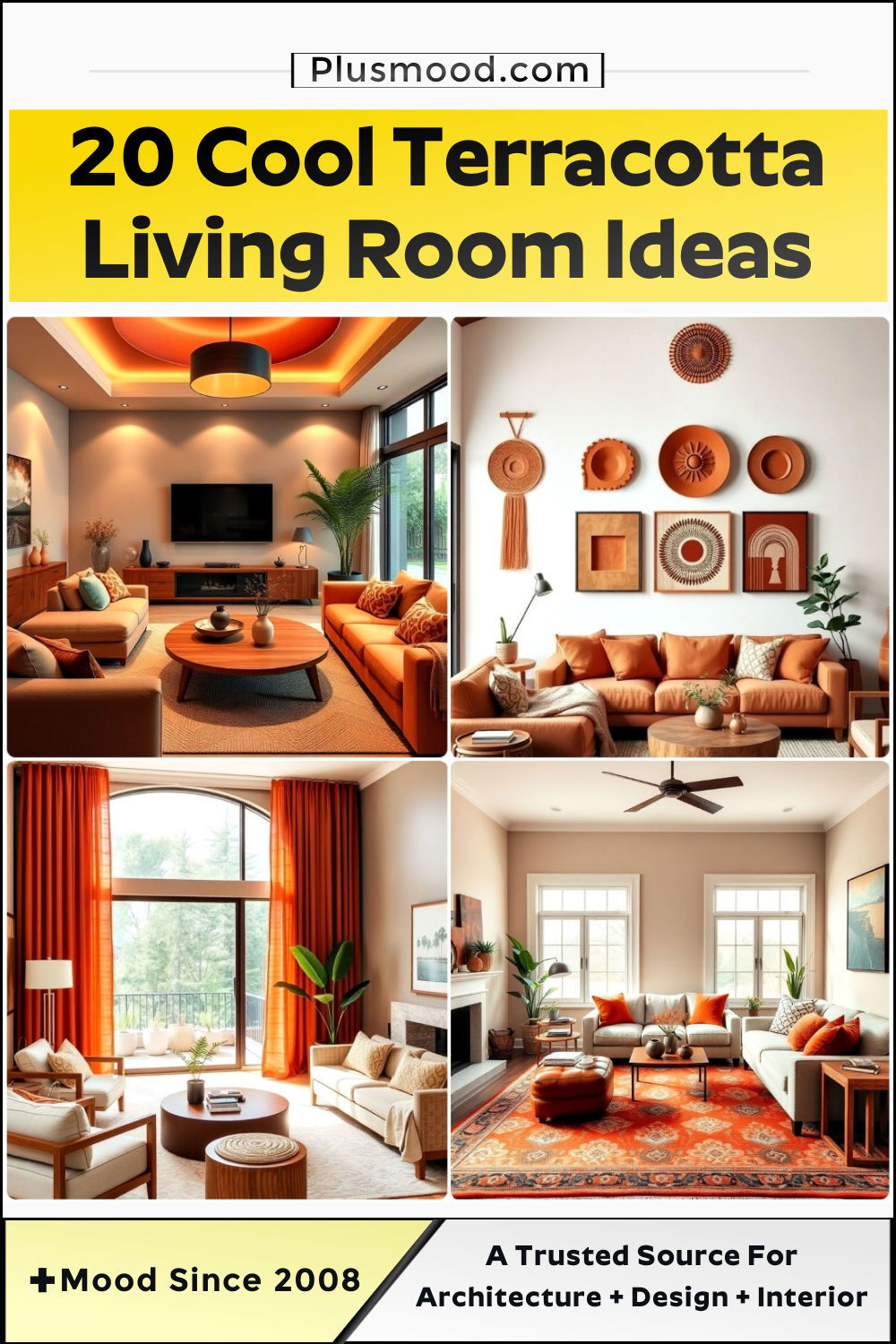 terracotta living room ideas and inspiration