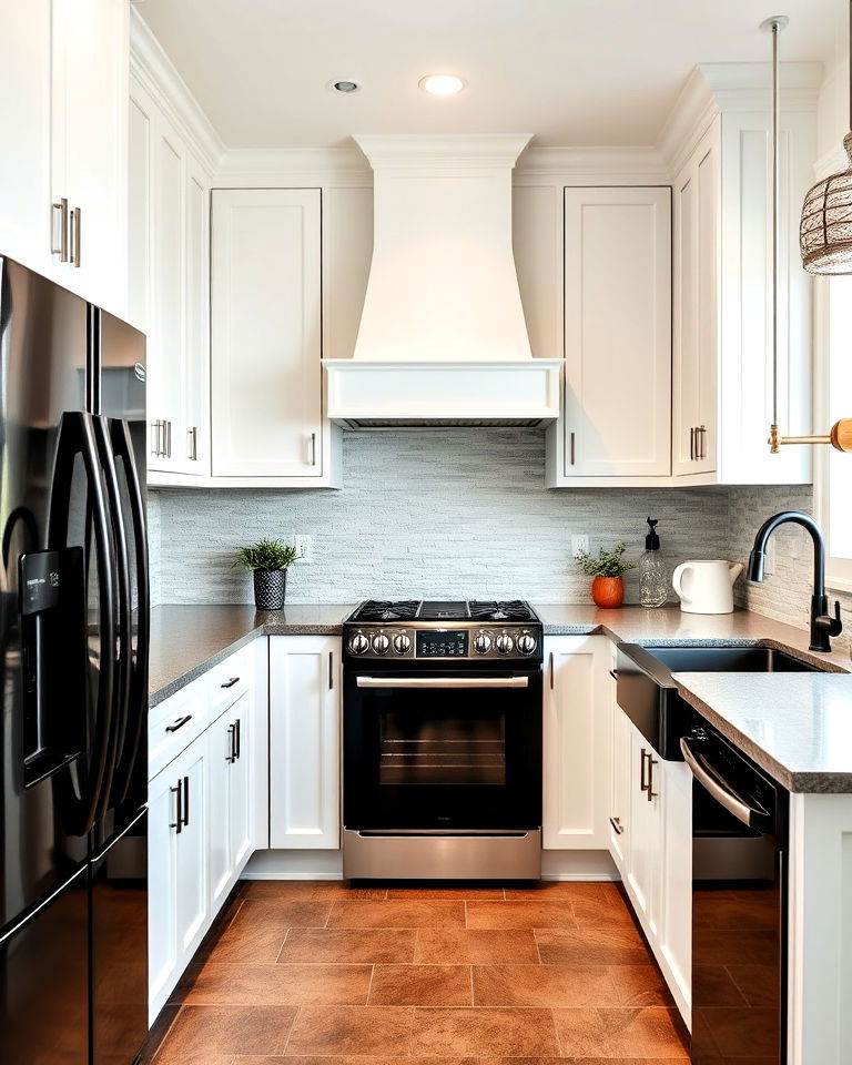 textured backsplash for white kitchen