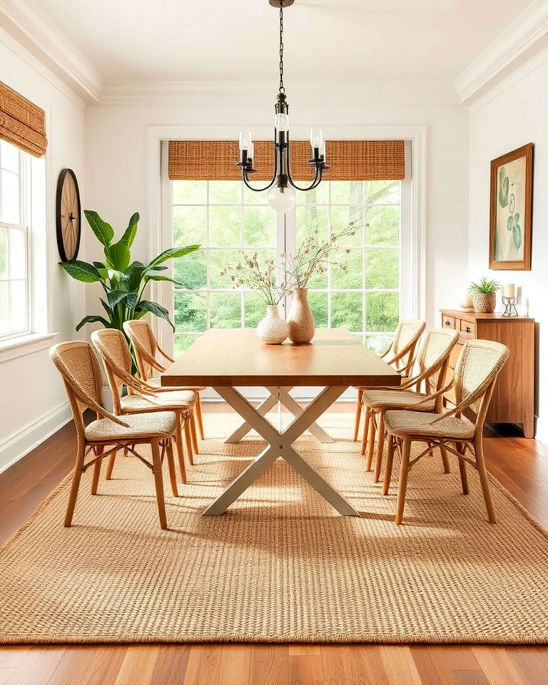 textured jute rug idea
