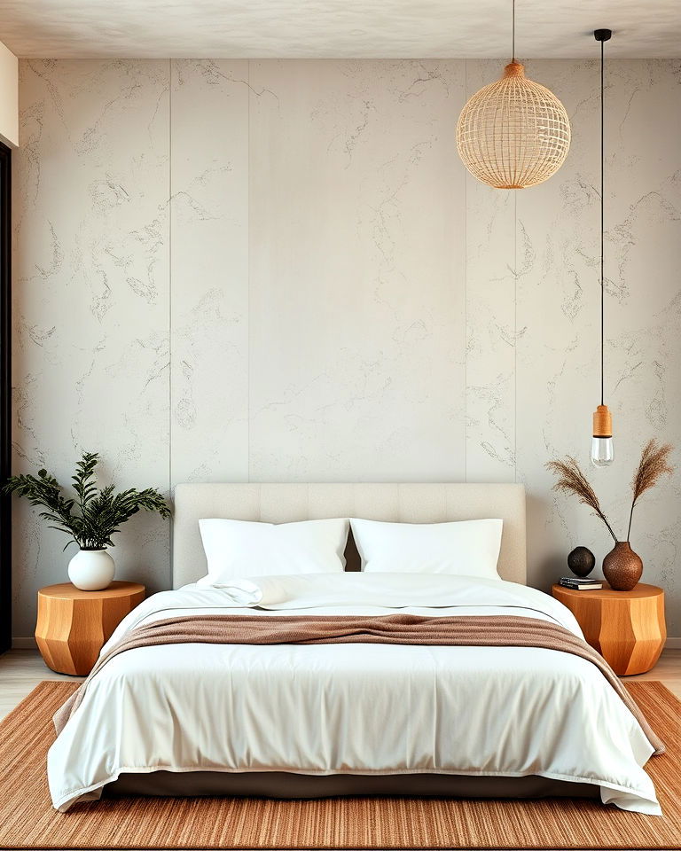 textured wall finishes bedroom