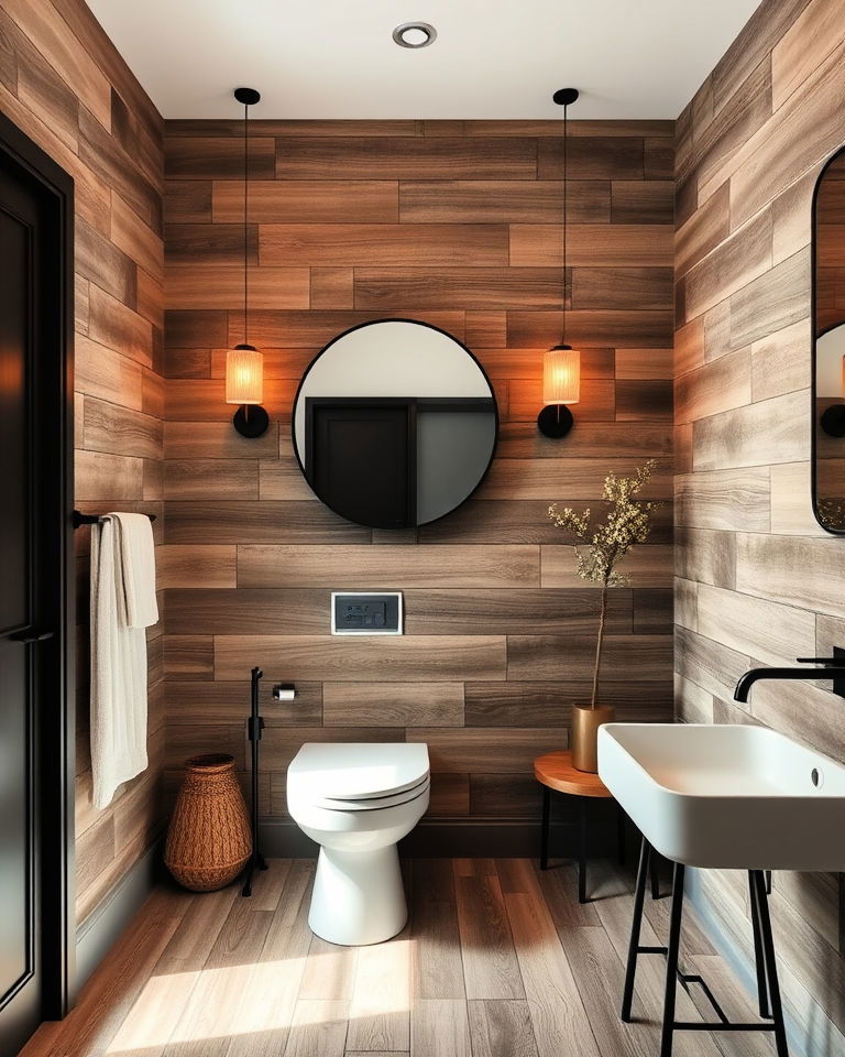 textured wall treatments bathroom