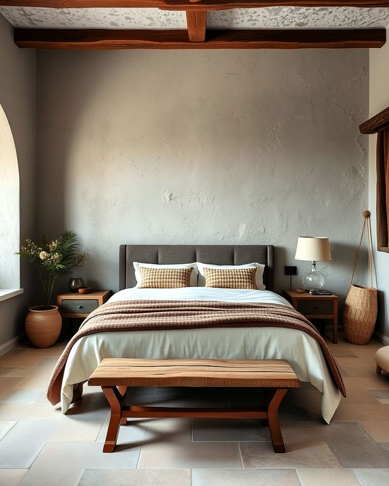 textured walls mediterranean bedroom