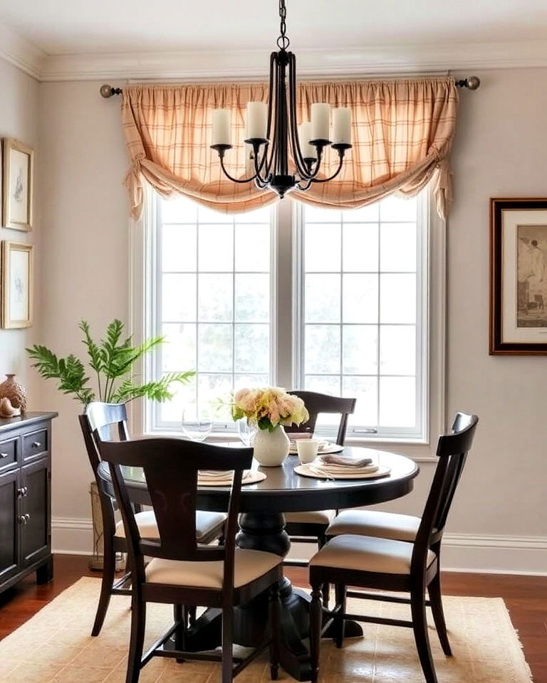 tie up shades for a charming dining room look