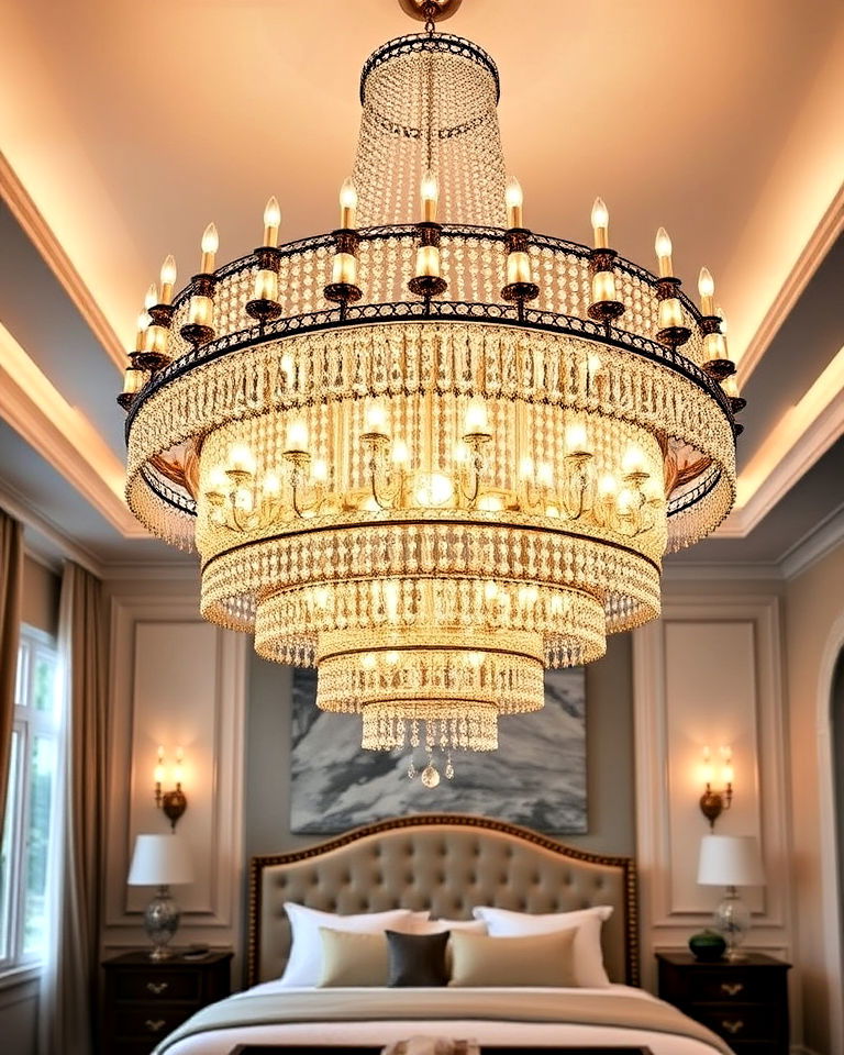 tiered chandelier