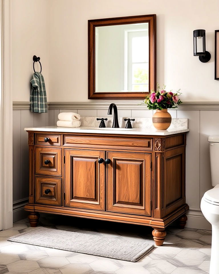 transitional vanities for blending styles