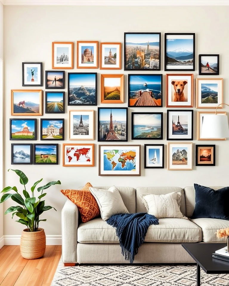 travel photography gallery wall