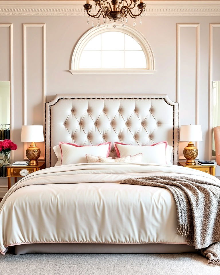 tufted upholstered headboard