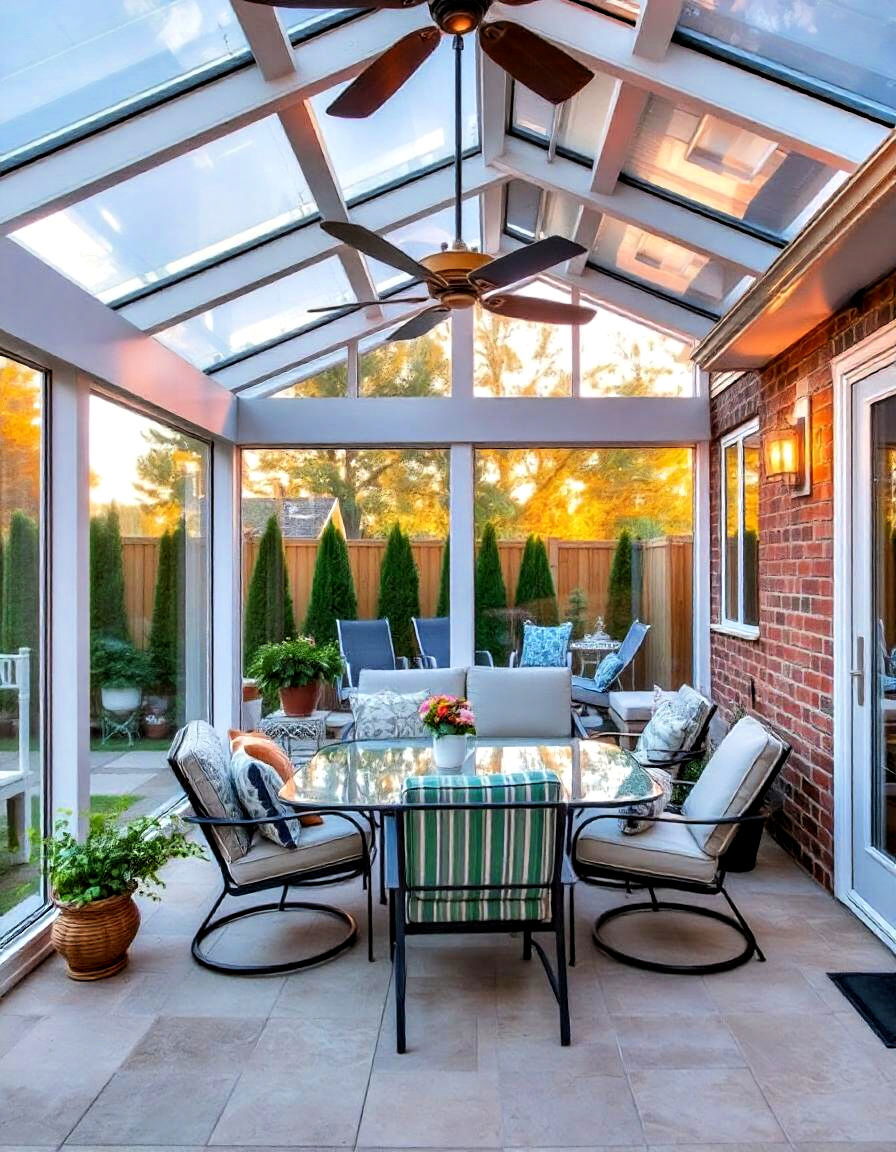 turning a patio into a sunroom