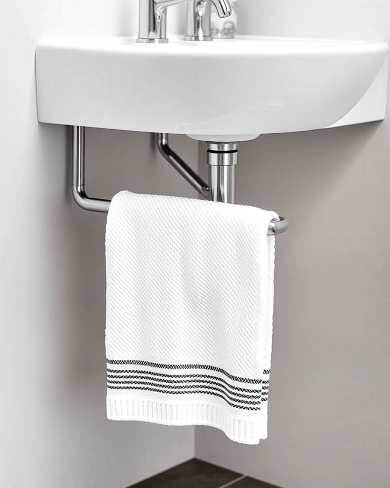 under sink towel rail for maximizing storage