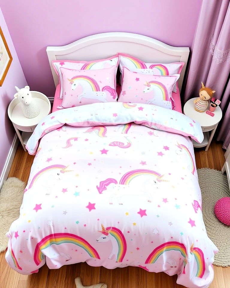 unicorn themed bedding sets