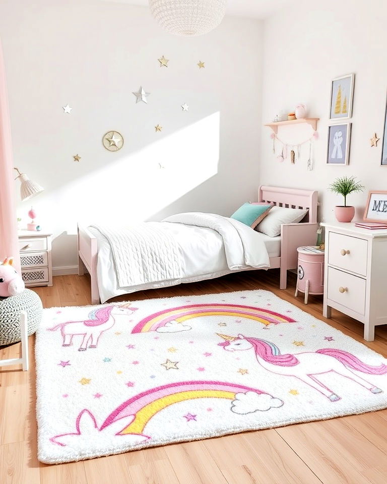 unicorn themed rug