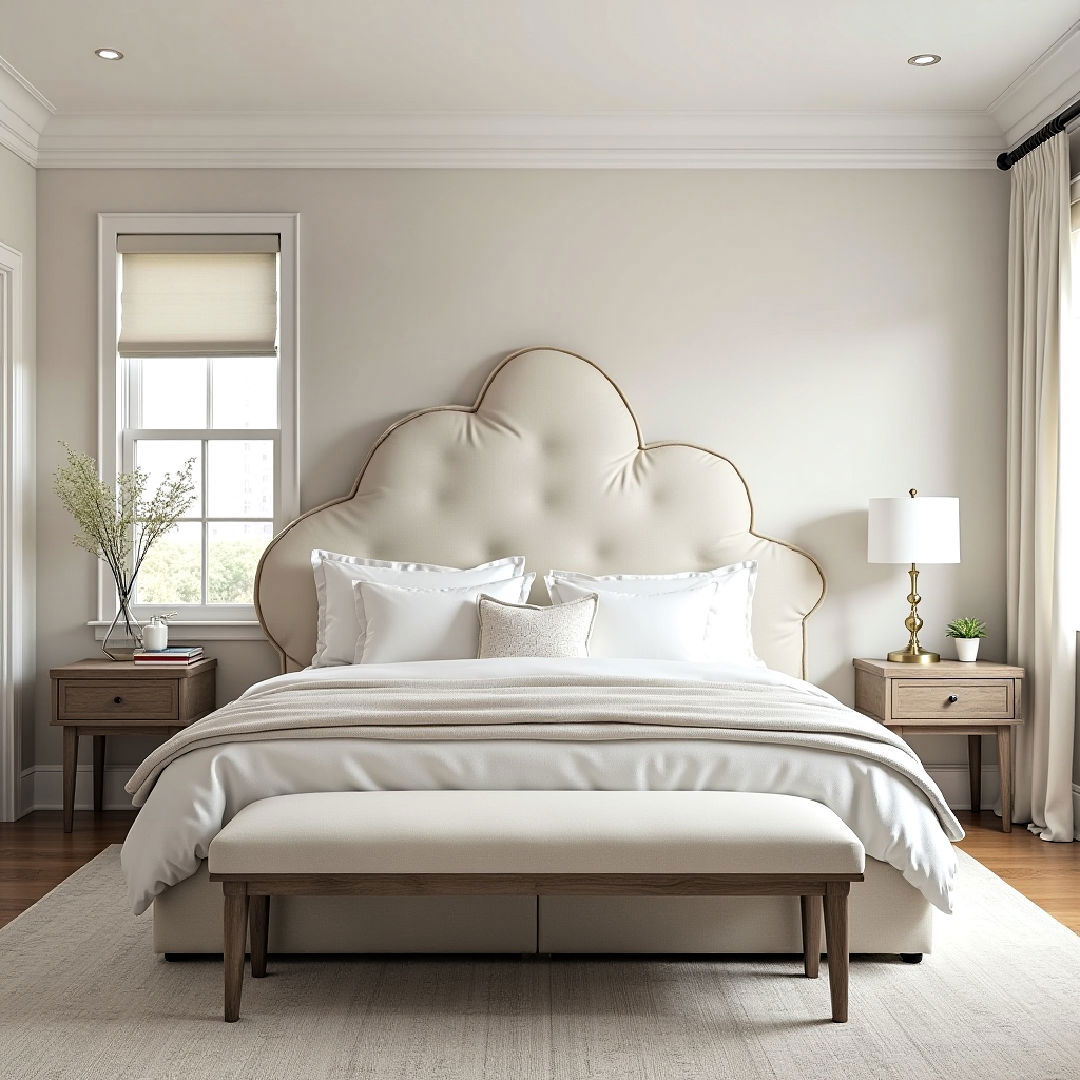 unique oversized cloud shape headboard