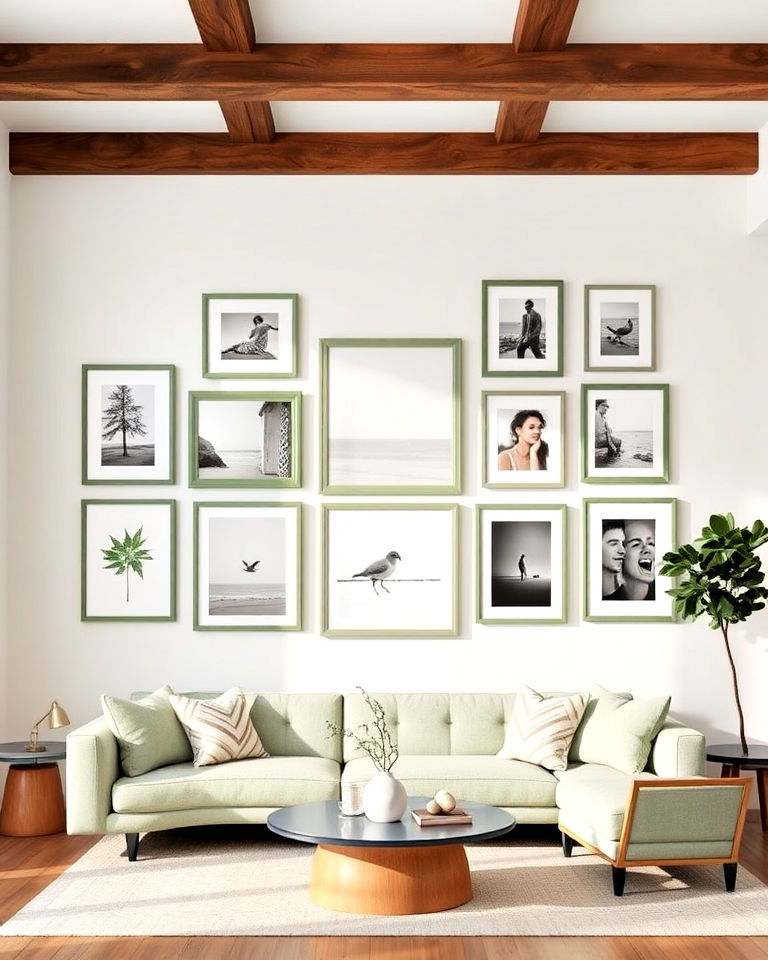 unique sage green picture frames