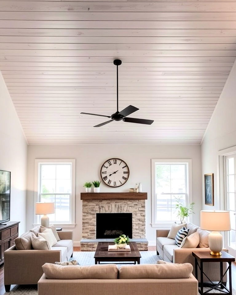 unique shiplap ceiling design