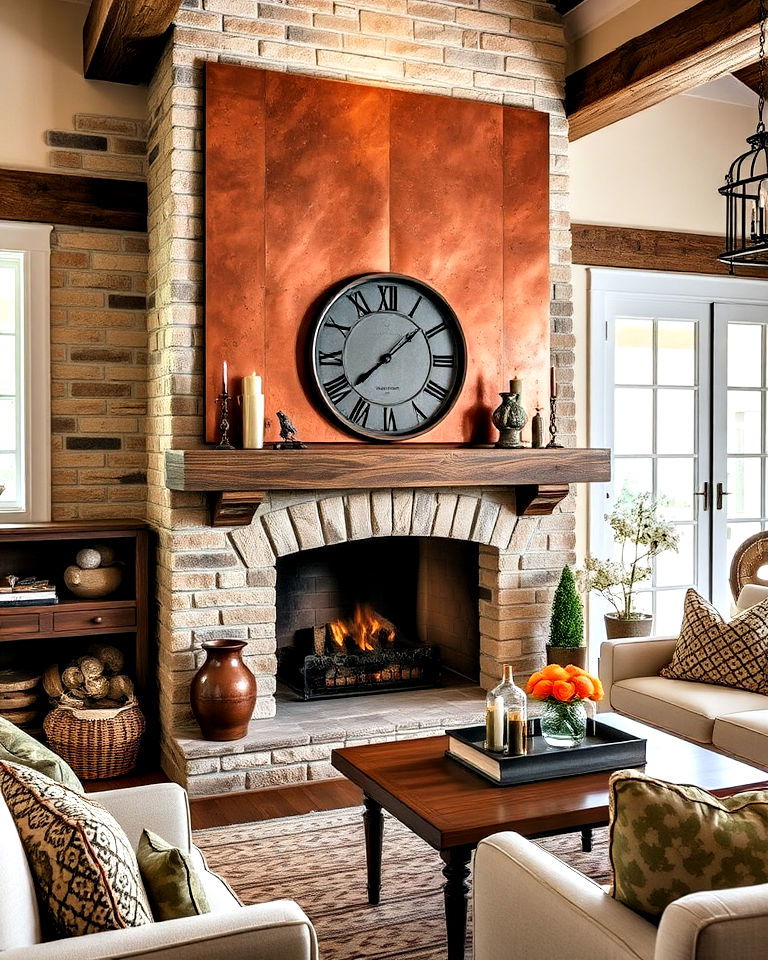 unique weathered copper accents