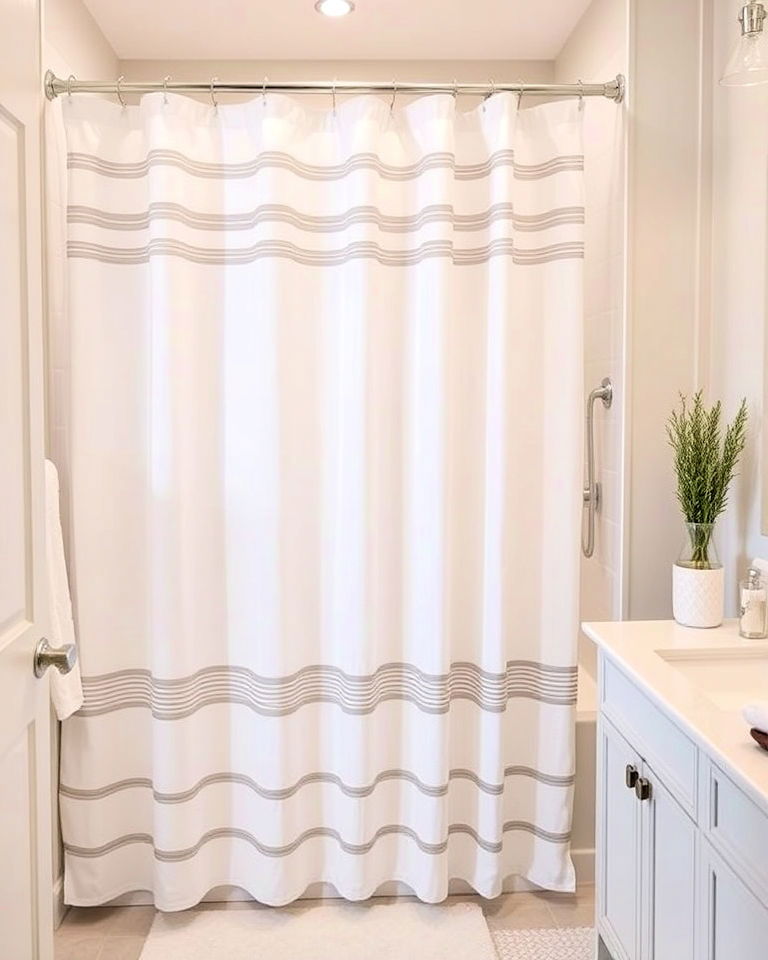 upgrade shower curtains for a modern look