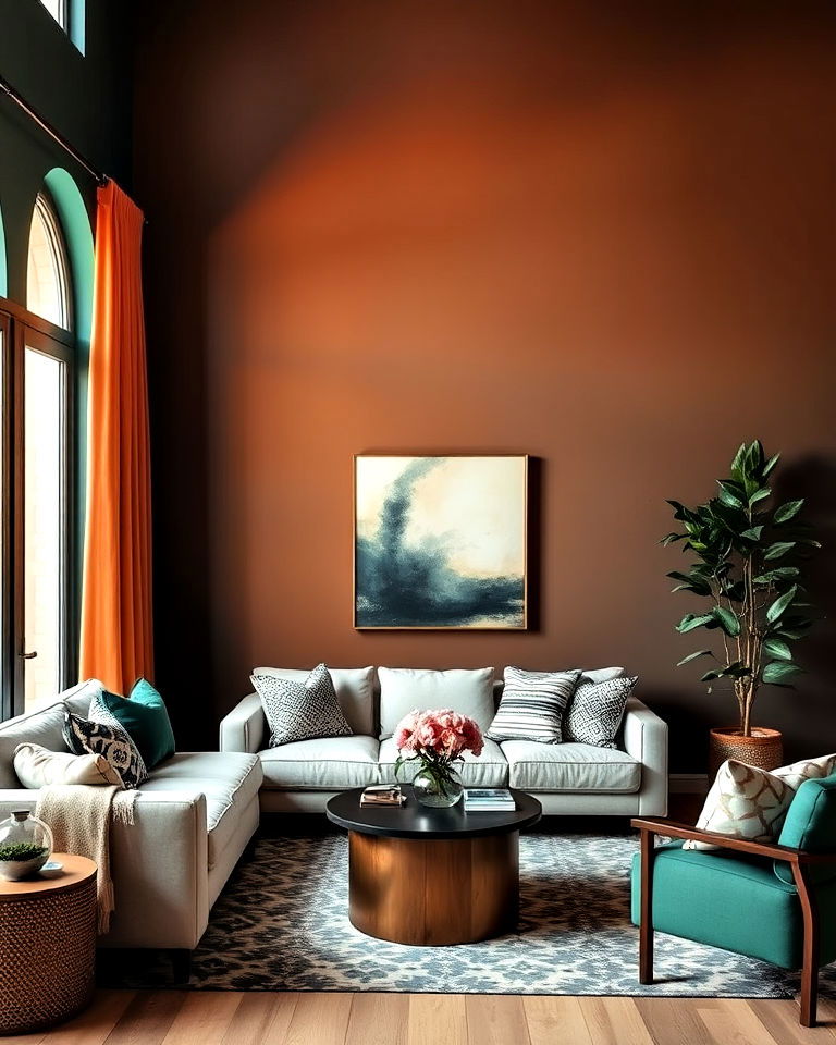 use a bold accent wall color