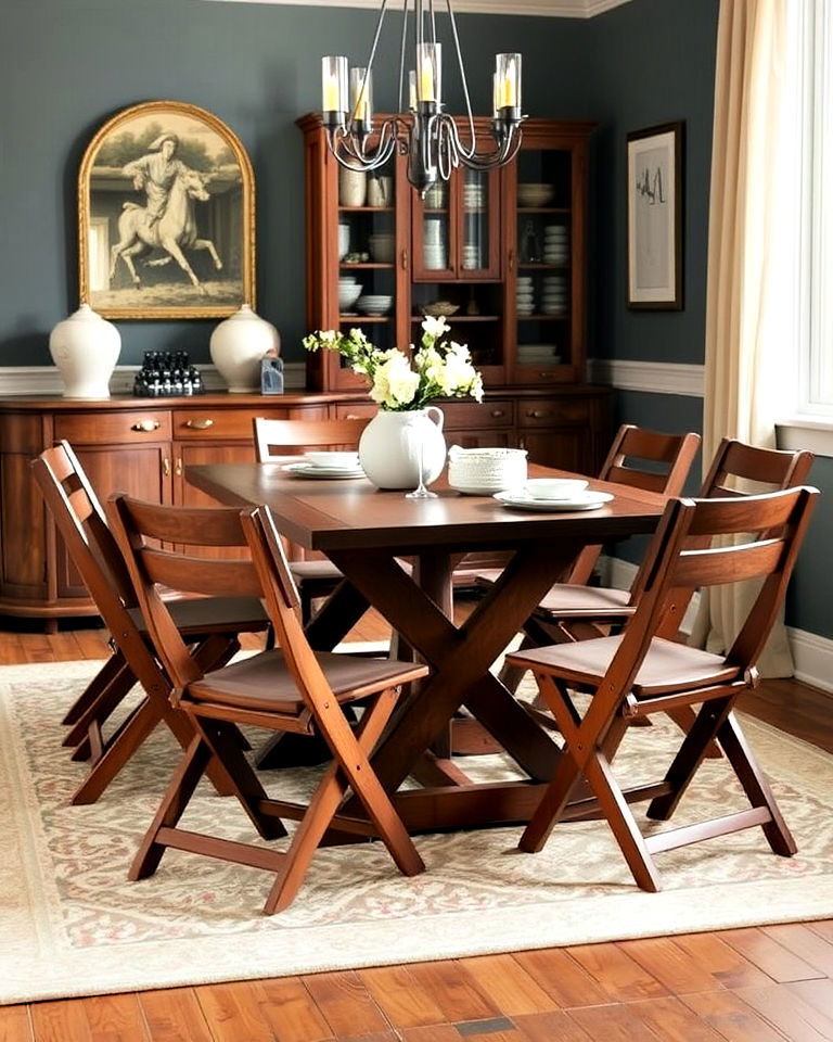 use folding chairs for flexibility
