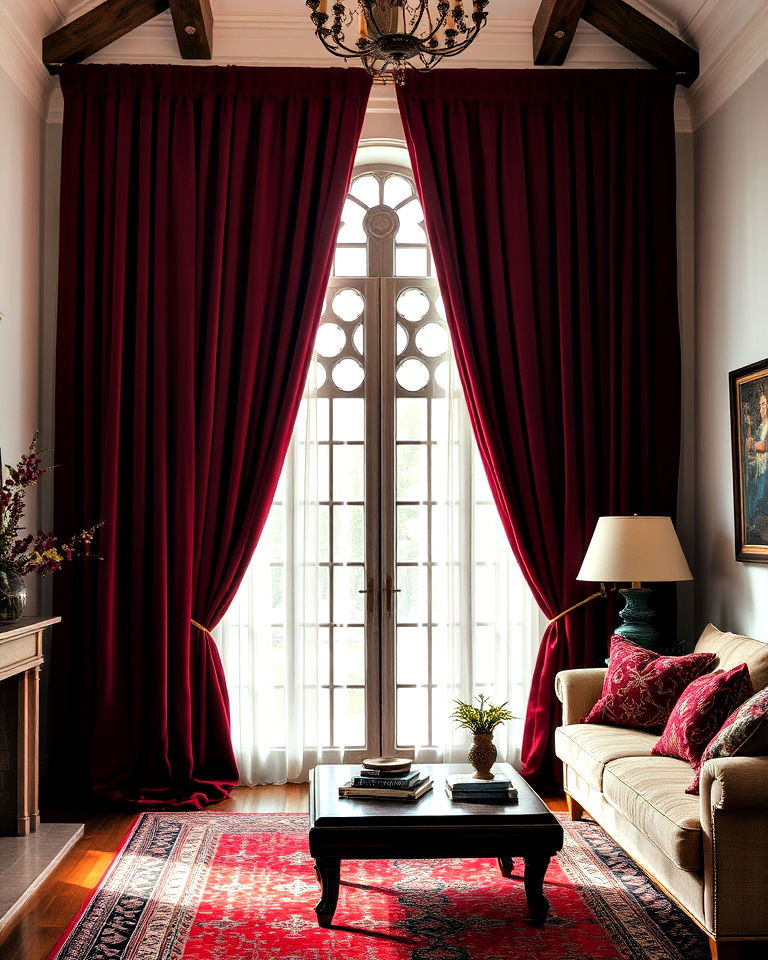 velvet curtains and drapes