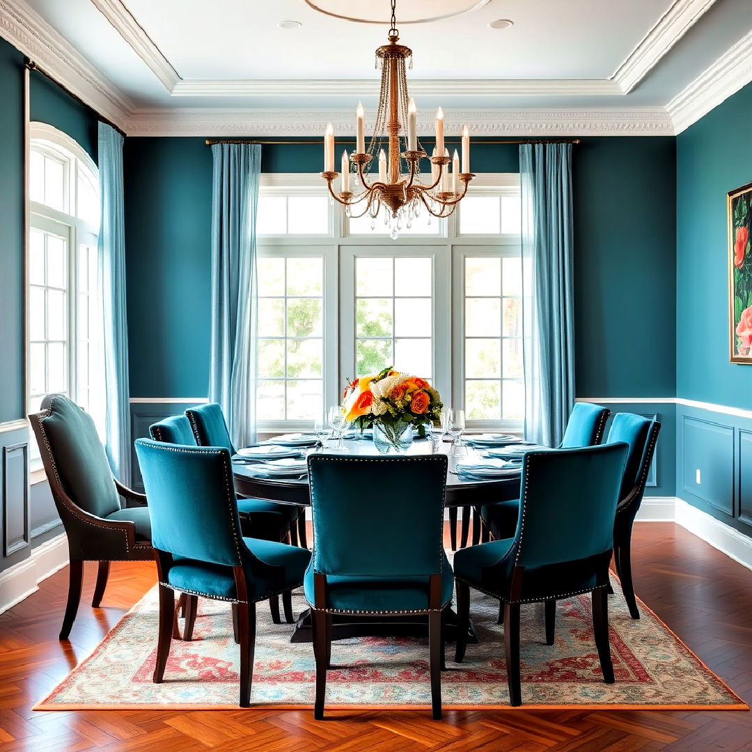 velvet cushions for formal dining room