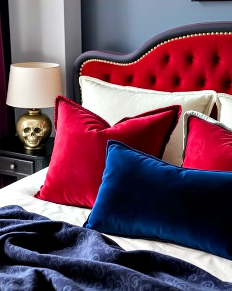 velvet pillows for luxurious details