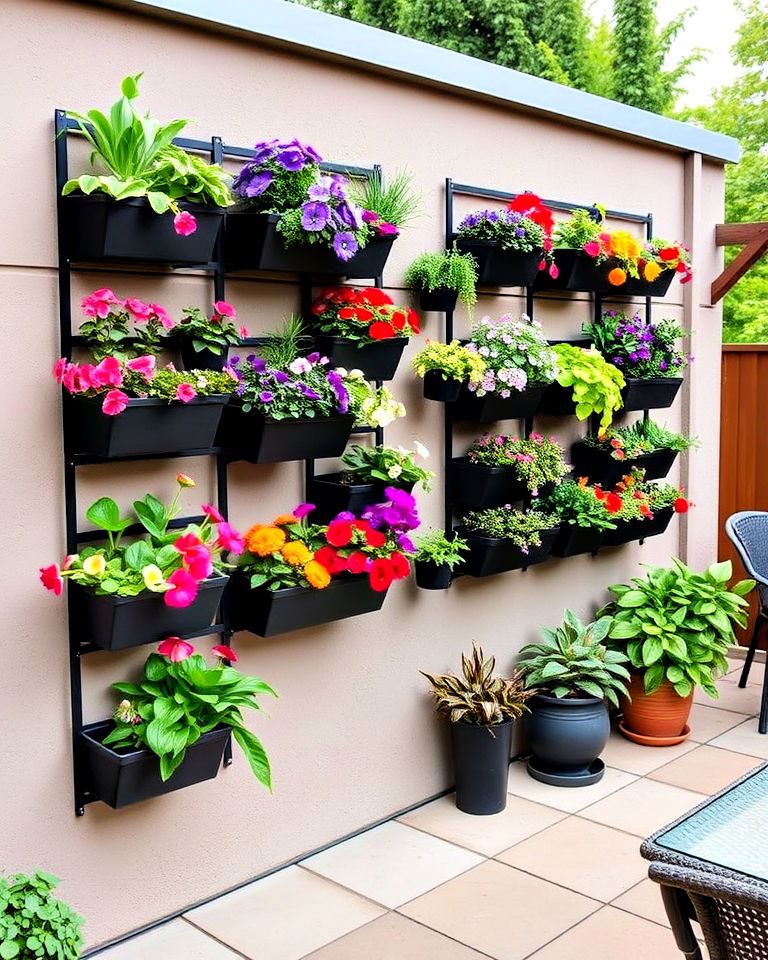 vertical garden wall for patio