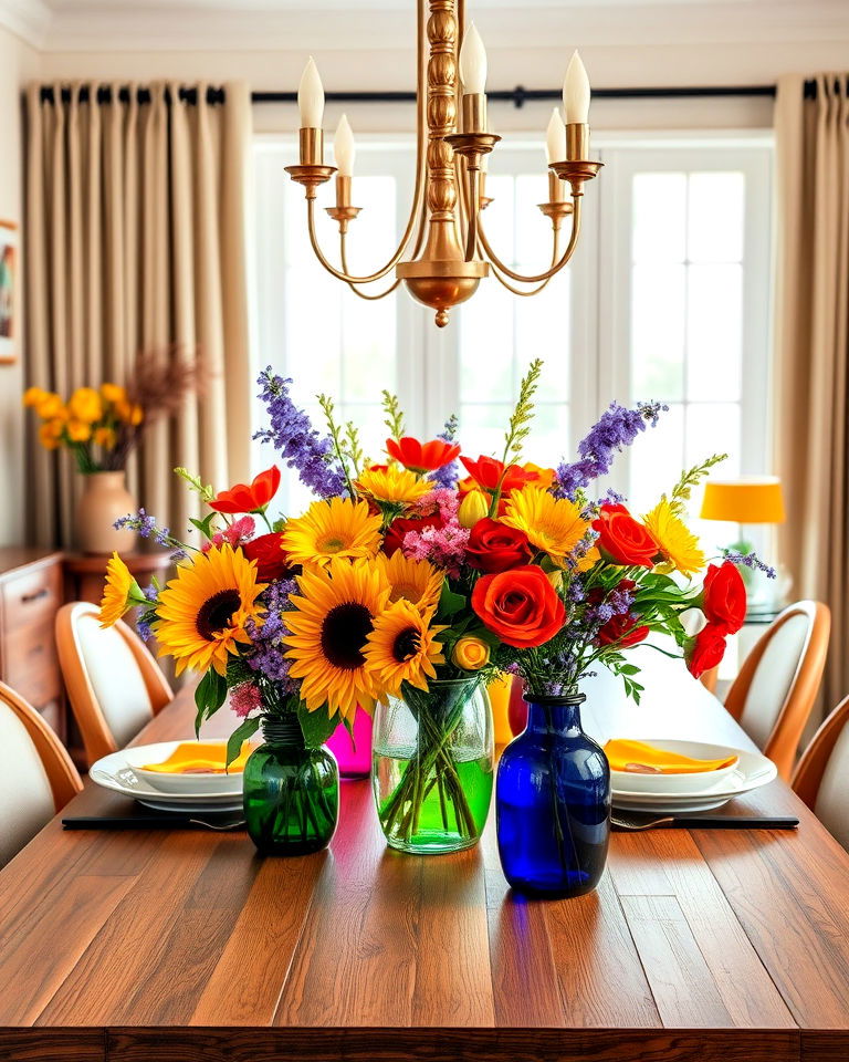 vibrant floral arrangements