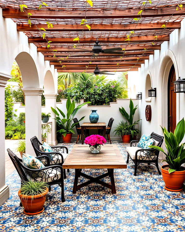 vibrant moroccan inspired tiles