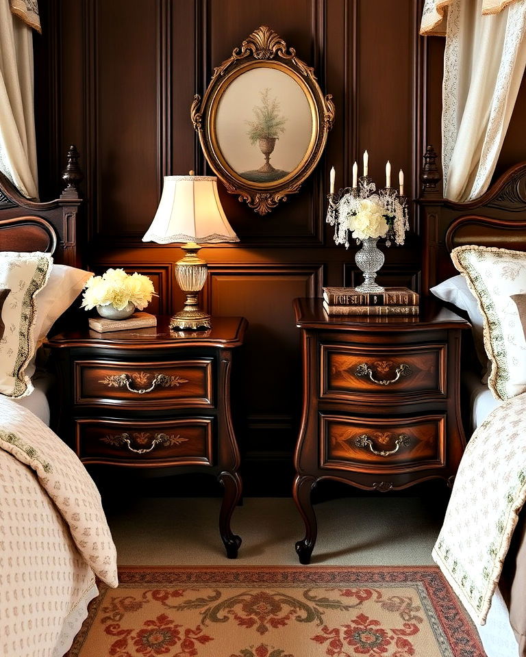 victorian bedroom nightstands