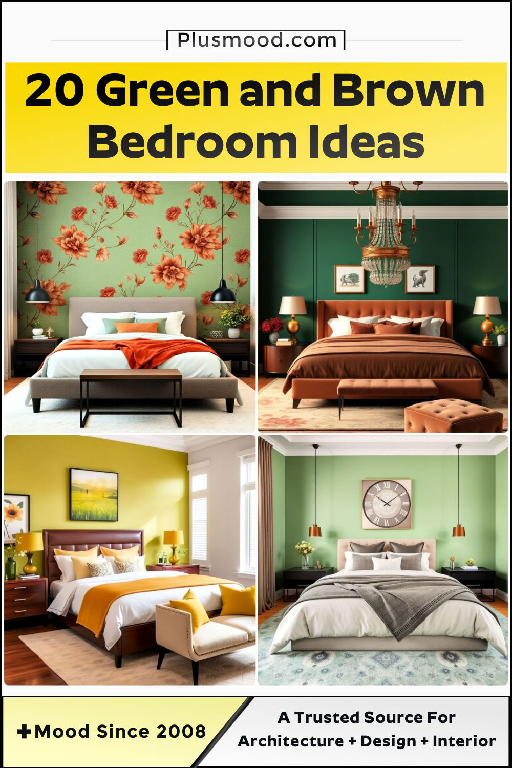 victorian green and brown bedroom ideas