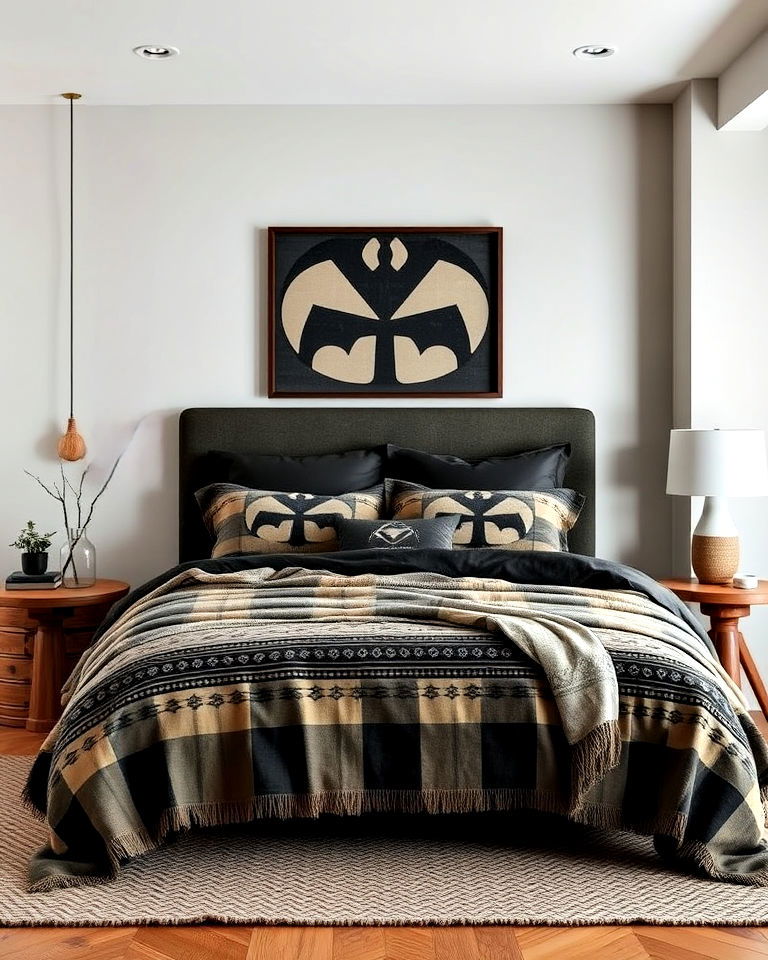 viking inspired bedding design