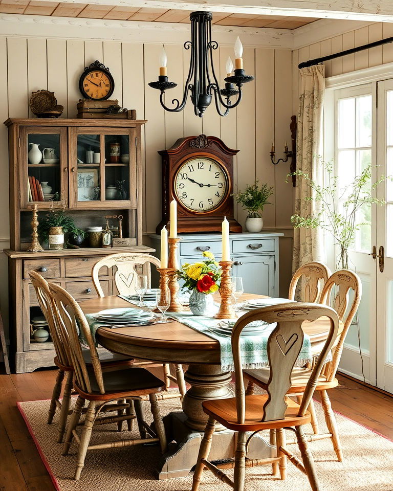 vintage accessories cottage dining room