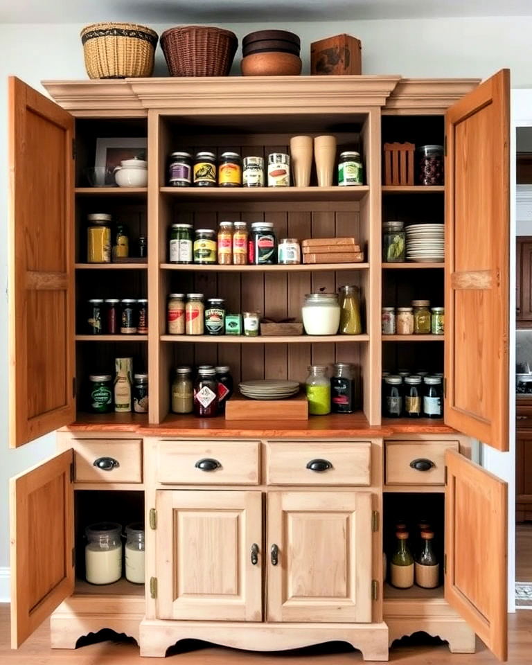 vintage cabinet larder for the kitchen