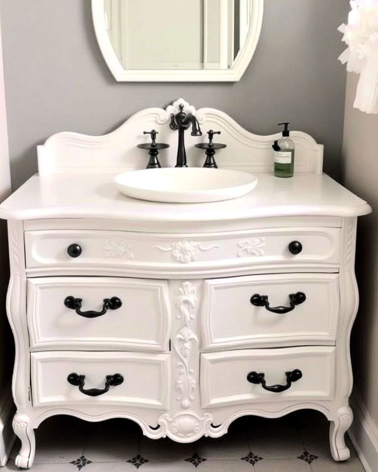 vintage dresser vanities for a repurposed charm