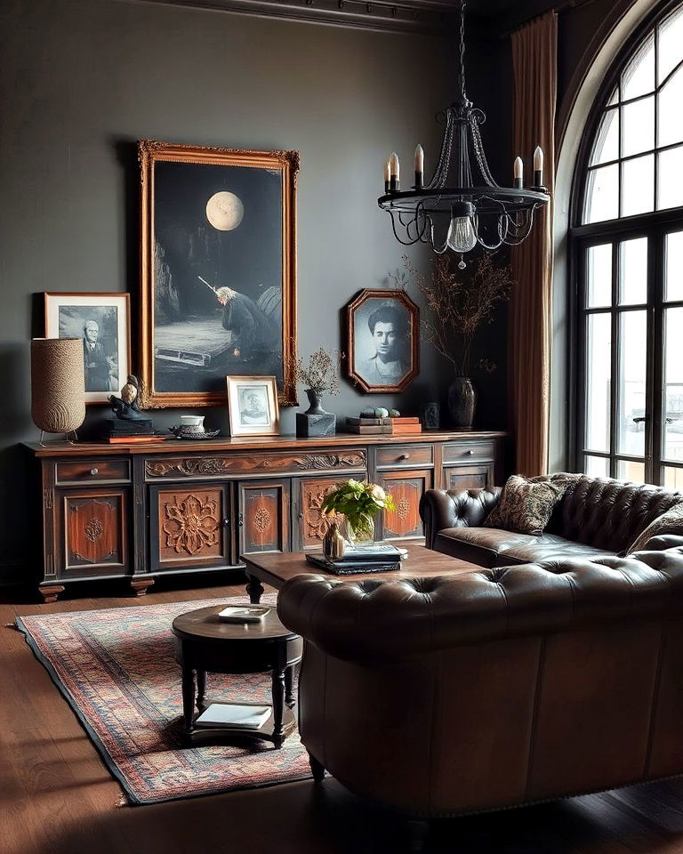 vintage furnishings living room