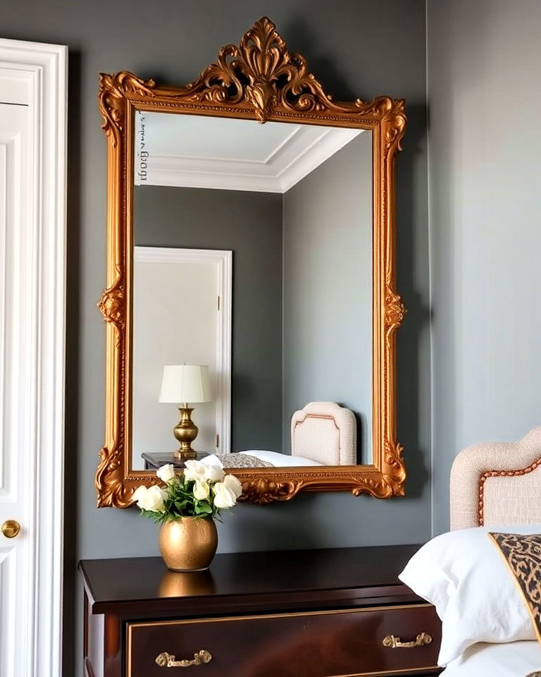 vintage inspired accents gilded mirrors