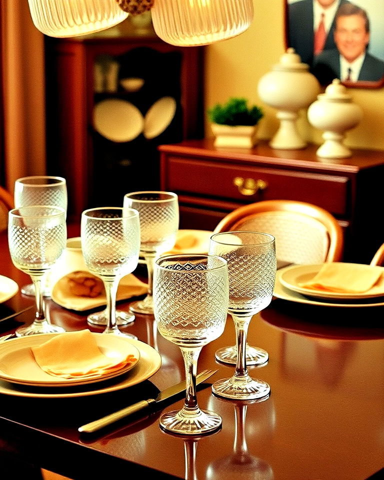 vintage inspired textured glassware