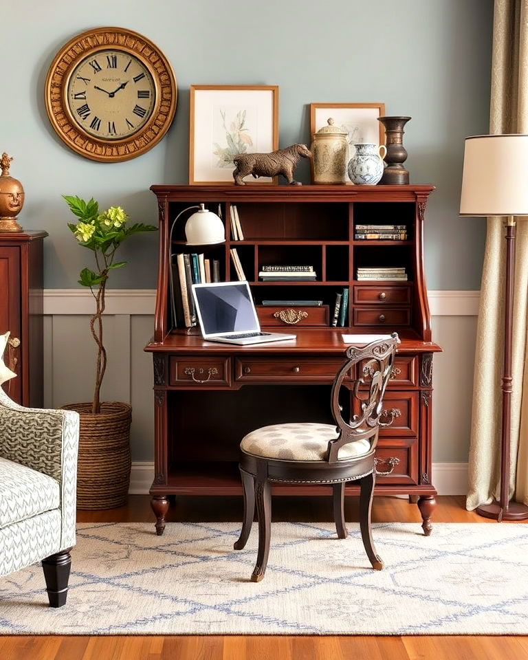 vintage secretary desk for your living room