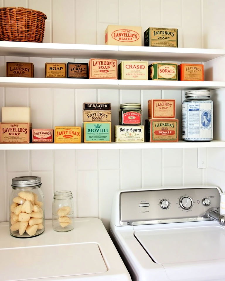 vintage soap display